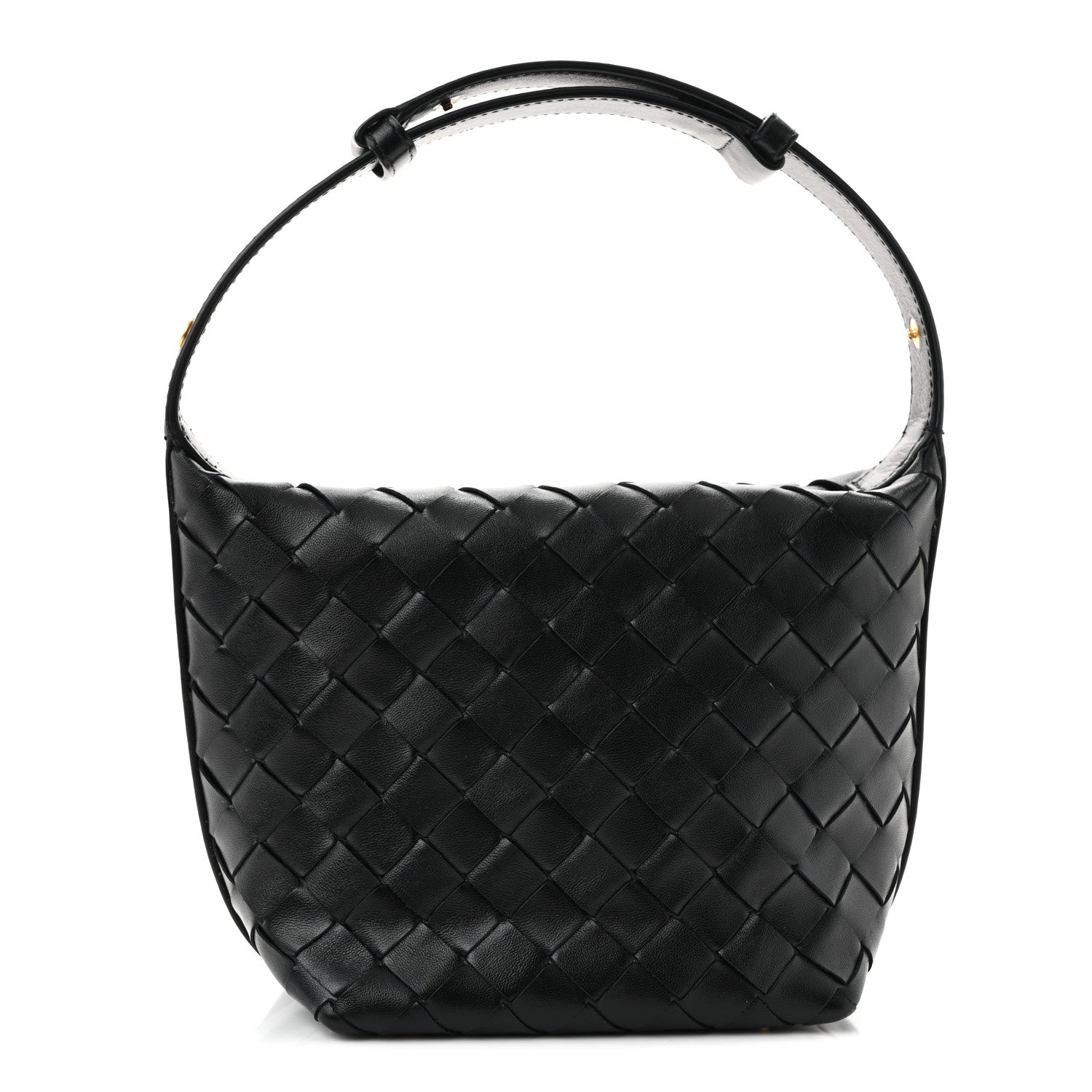 Bottega Veneta Calfskin Nappa Intrecciato Candy Wallace Black 1 of 11
