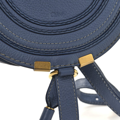 Chloe Calfskin Small Marcie Round Crossbody Bag Royal Navy 11 of 12