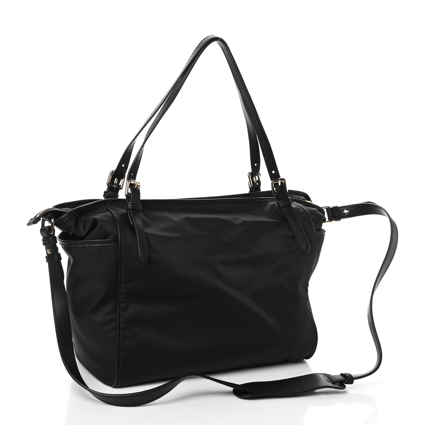 Nylon House Check Diaper Tote Black