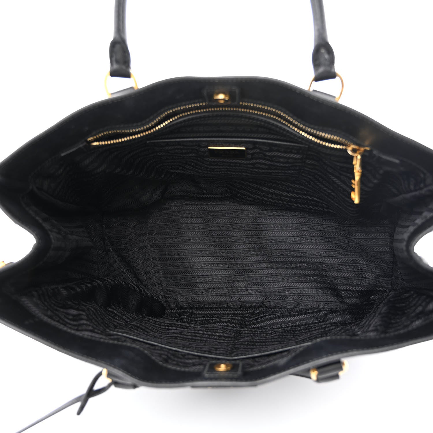 Prada Saffiano Lux Large Tote Black 5 of 14
