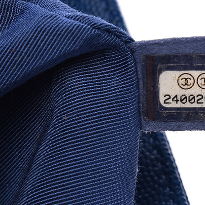 Chanel Caviar Quilted New Medium Boy Flap Blue 6 of 16