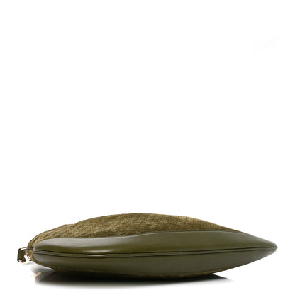 Gucci Suede Micro GG Medium B Shoulder Bag Green 4 of 10