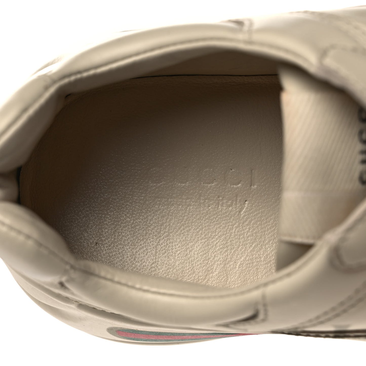 Calfskin Logo Womens Rhyton Sneakers 36.5 Ivory