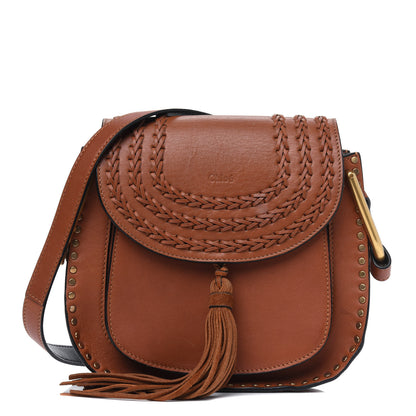 Chloe Calfskin Braided Small Hudson Shoulder Bag Caramel 1 of 6