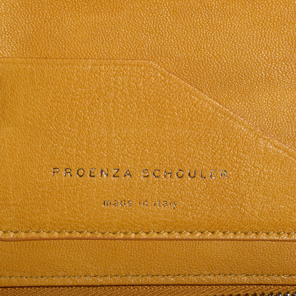 Proenza Schouler Leather PS1 Large Zip Wallet Mustard 6 of 7