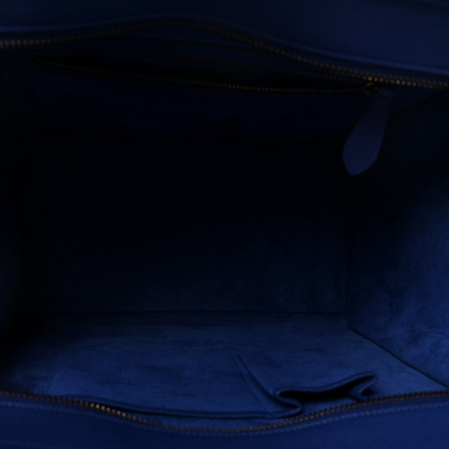 Drummed Calfskin Mini Luggage Indigo