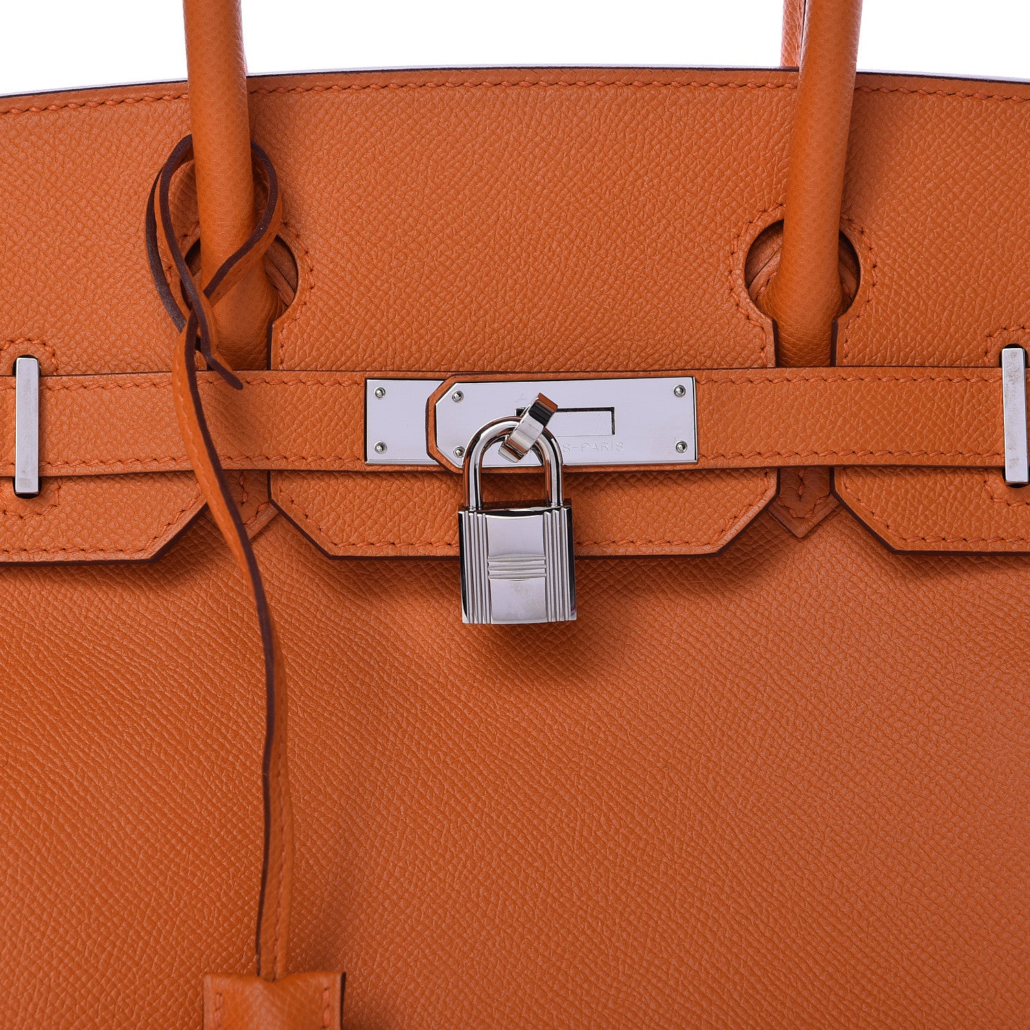 Hermes Epsom Birkin 30 Orange 6 of 35