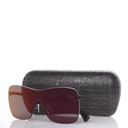 Chanel Shield Runway Sunglasses 4215 Burgundy 8 of 8