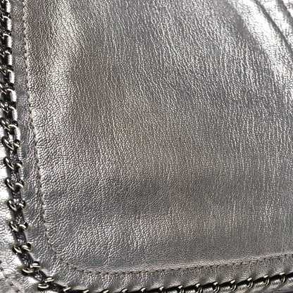 Chanel Metallic Deerskin Luxe Ligne Flap  Silver 11 of 12