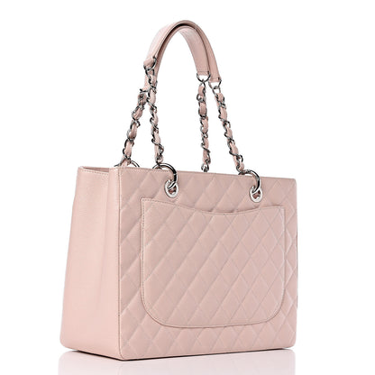 Chanel Caviar Quilted Grand Shopping Tote GST Light Pink 3 of 9