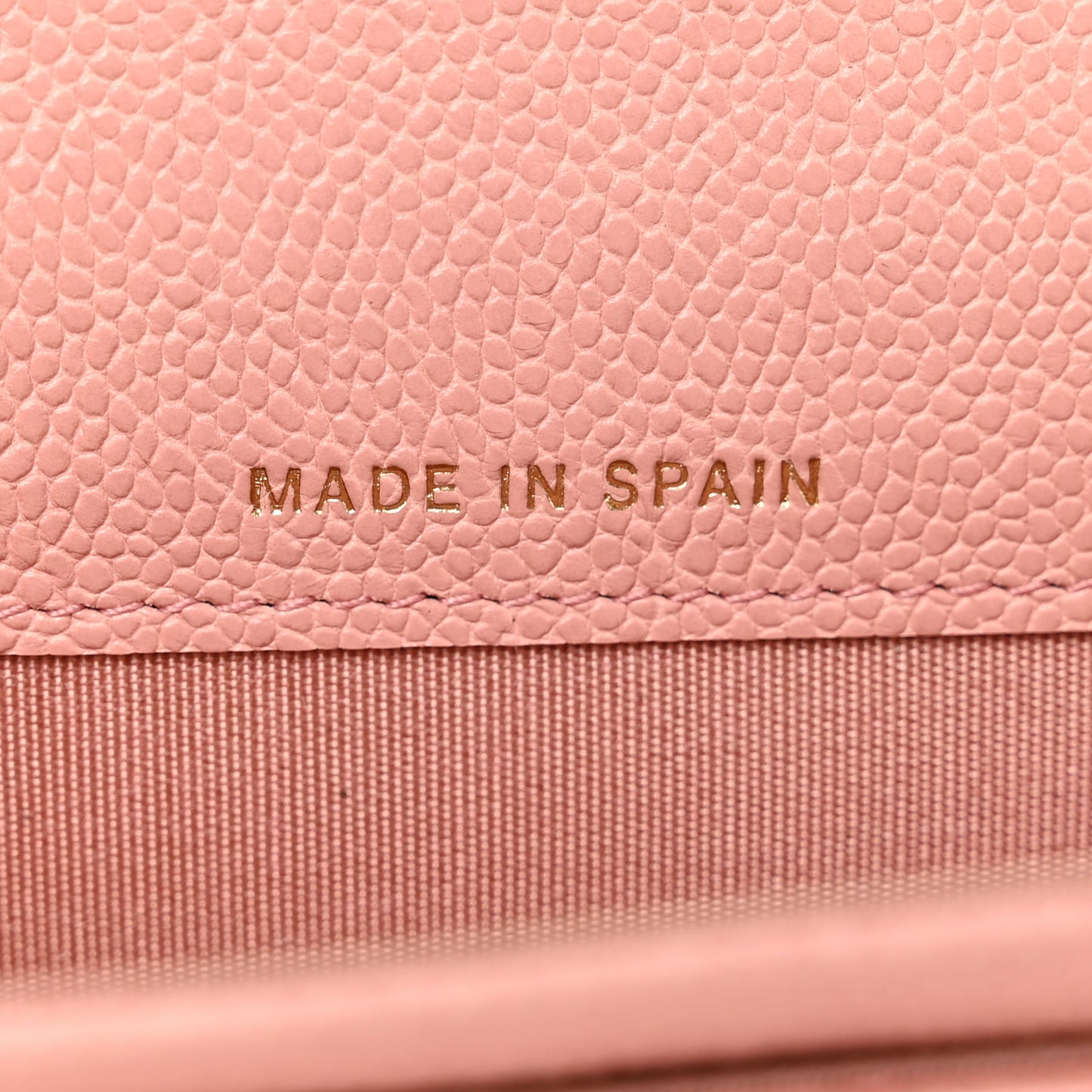 Caviar Quilted Boy Flap Card Holder Wallet Light Pink