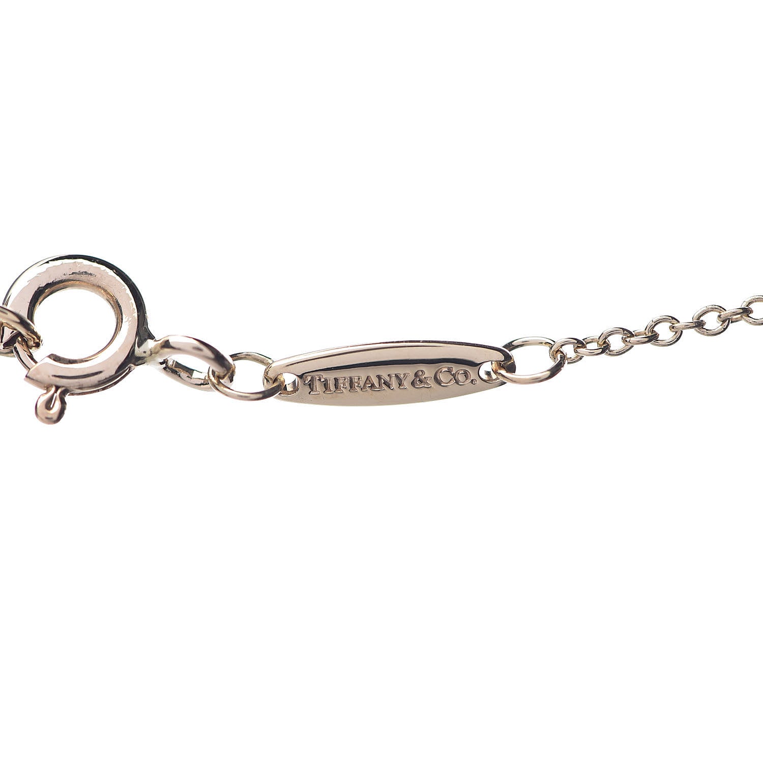 Tiffany 18K Yellow Gold Diamond .05ct Elsa Peretti Diamonds by the Yard Pendant Necklace 7 of 8