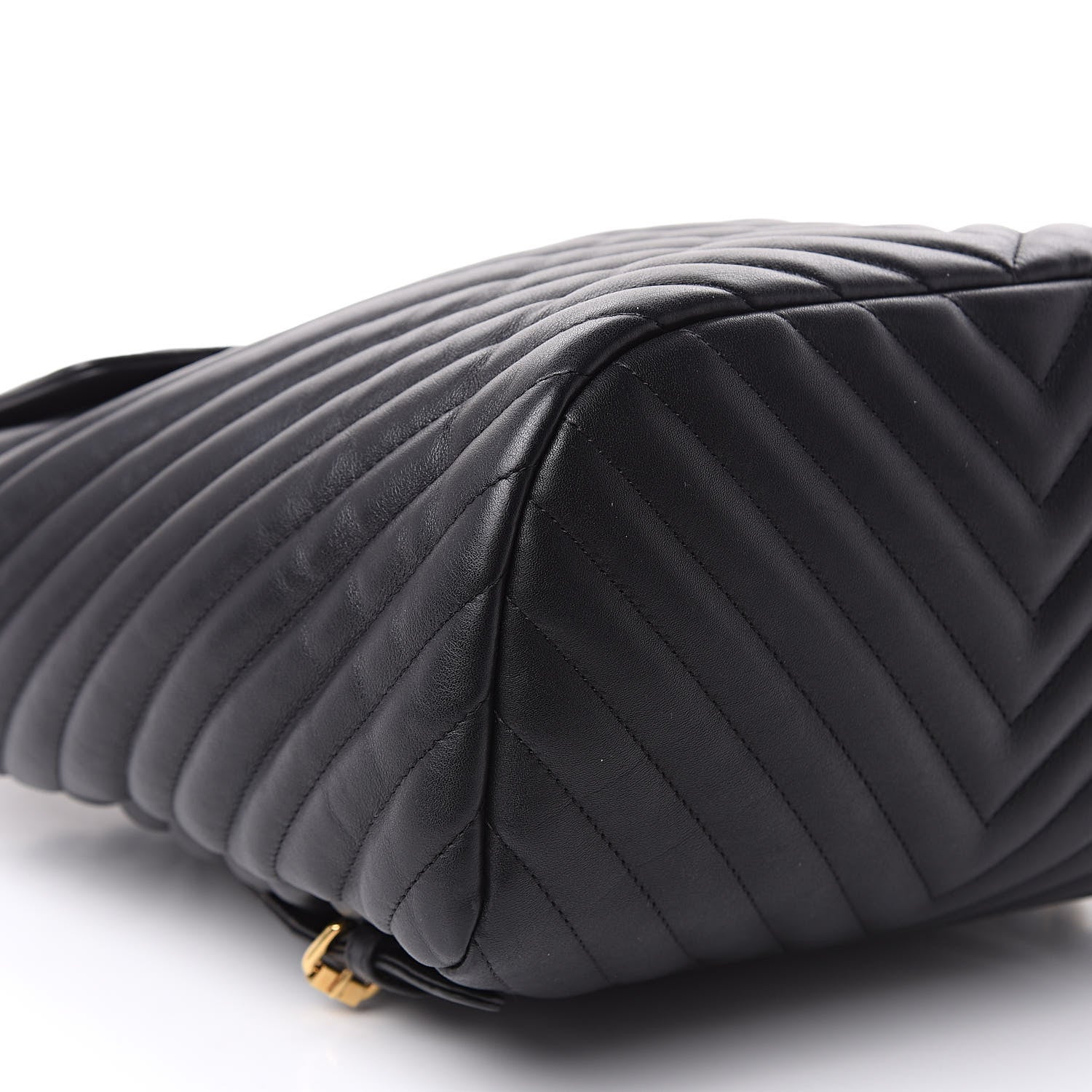 Chanel Calfskin Chevron Quilted Large Urban Spirit Backpack Black 8 of 11