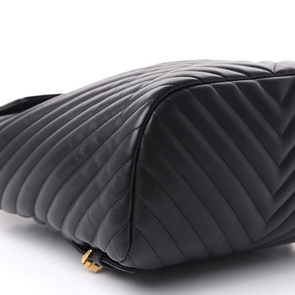 Chanel Calfskin Chevron Quilted Large Urban Spirit Backpack Black 8 of 11