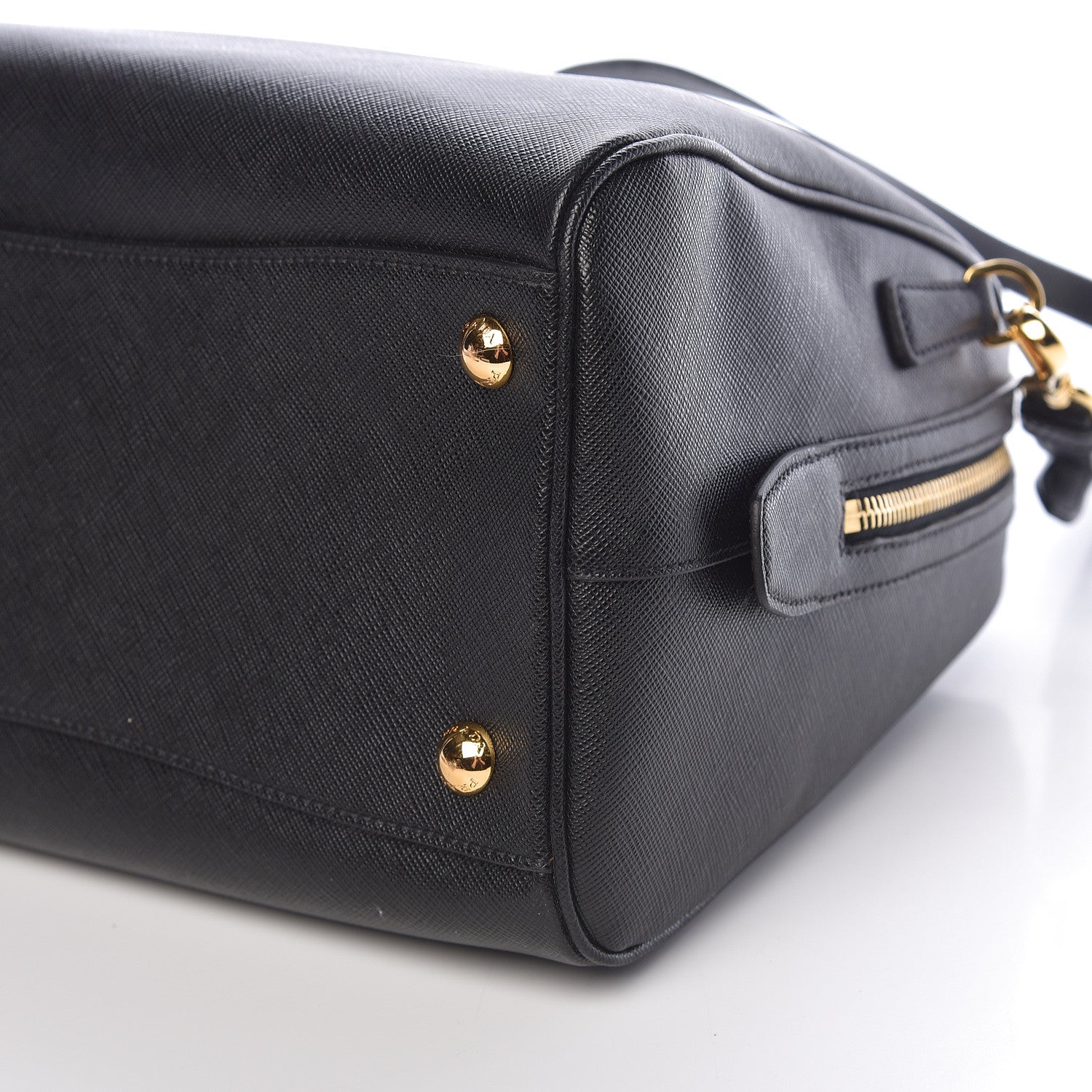 Prada Saffiano Lux Bowler Black 9 of 10