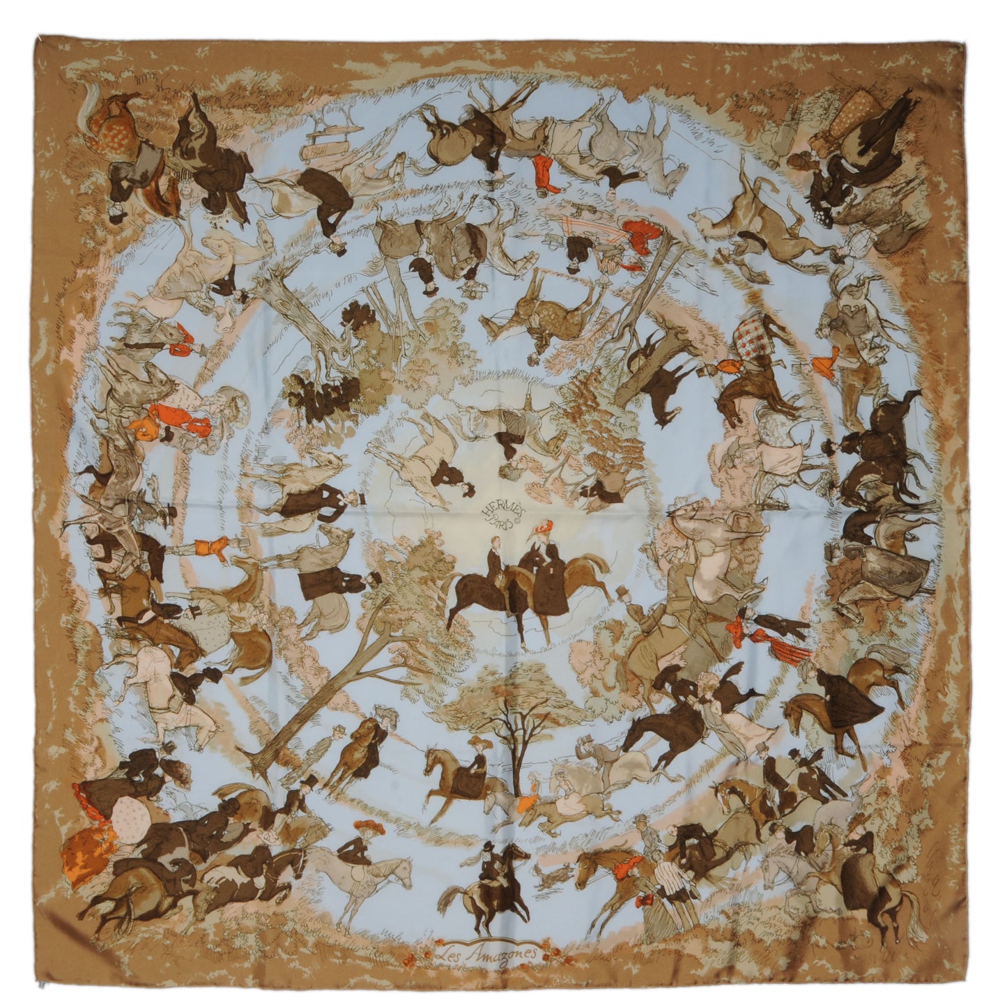 Silk Les Amazene Scarf 90
