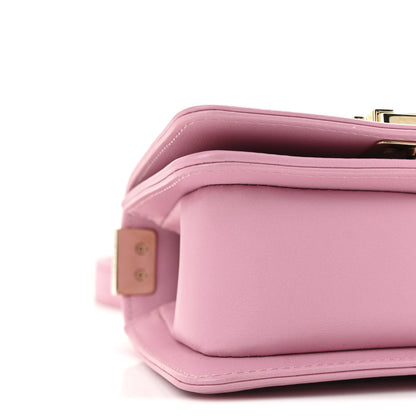 Chanel Caviar Chevron Quilted Mini Boy Flap Pink 9 of 11