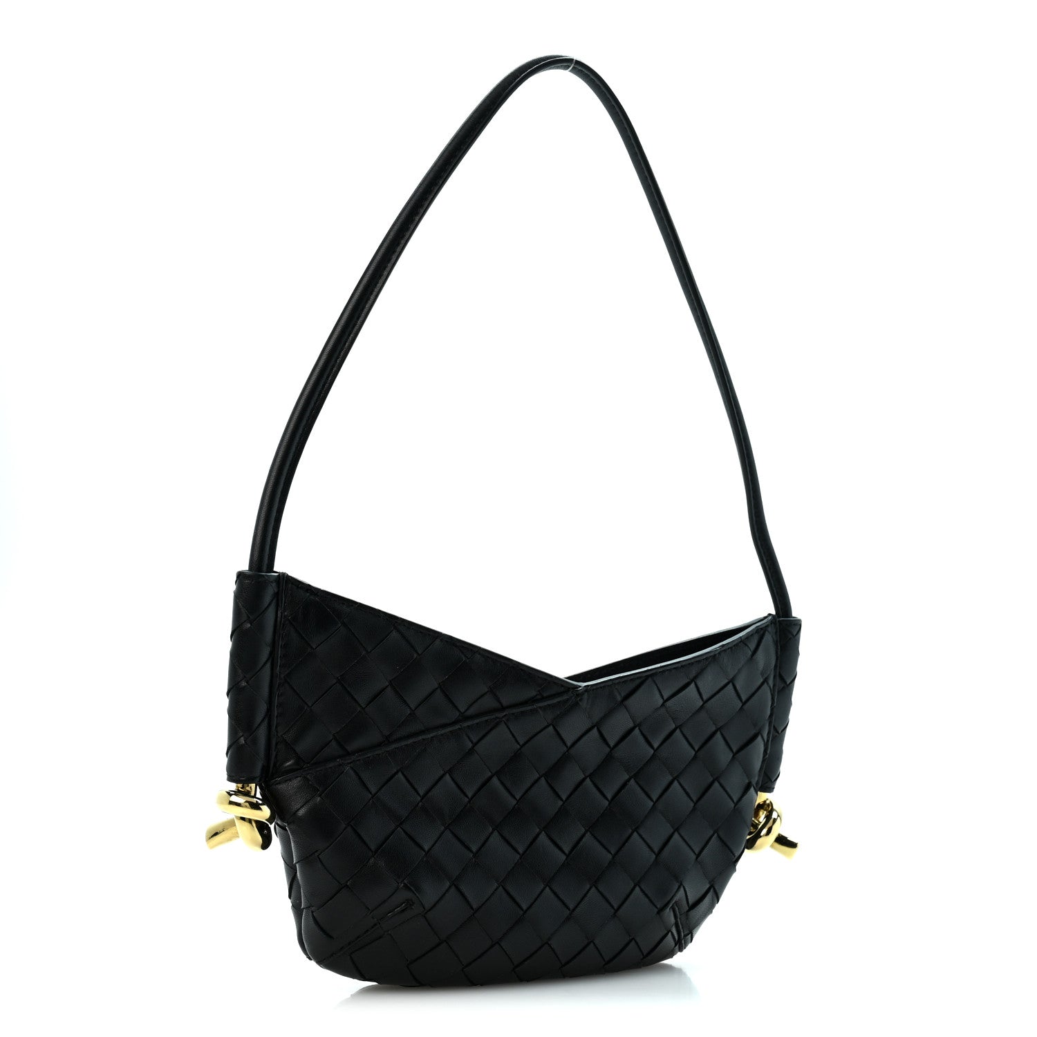 Bottega Veneta Nappa Intrecciato Mini Solstice Shoulder Bag Black 3 of 11