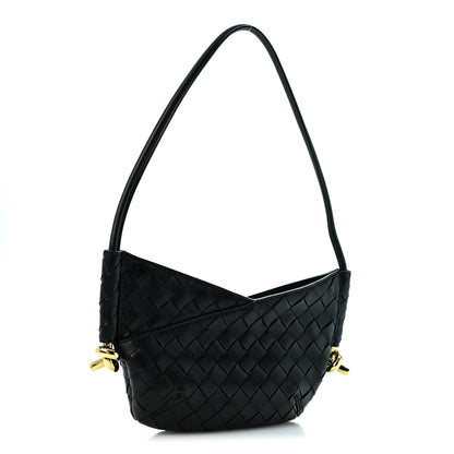 Bottega Veneta Nappa Intrecciato Mini Solstice Shoulder Bag Black 3 of 11