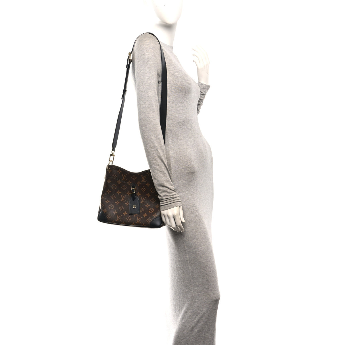Louis Vuitton Monogram Odeon PM Black 2 of 10