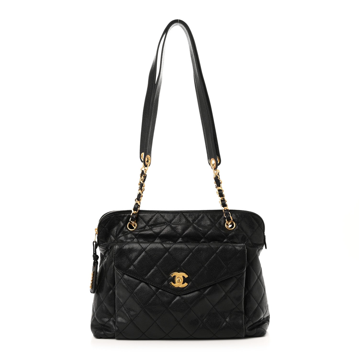 Chanel Caviar Quilted Flap Shoulder Bag Black 1 of 10