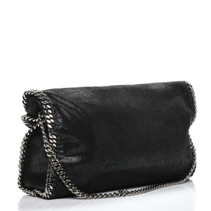 Stella McCartney Shaggy Deer Small Falabella Fold Over Tote Black 3 of 6