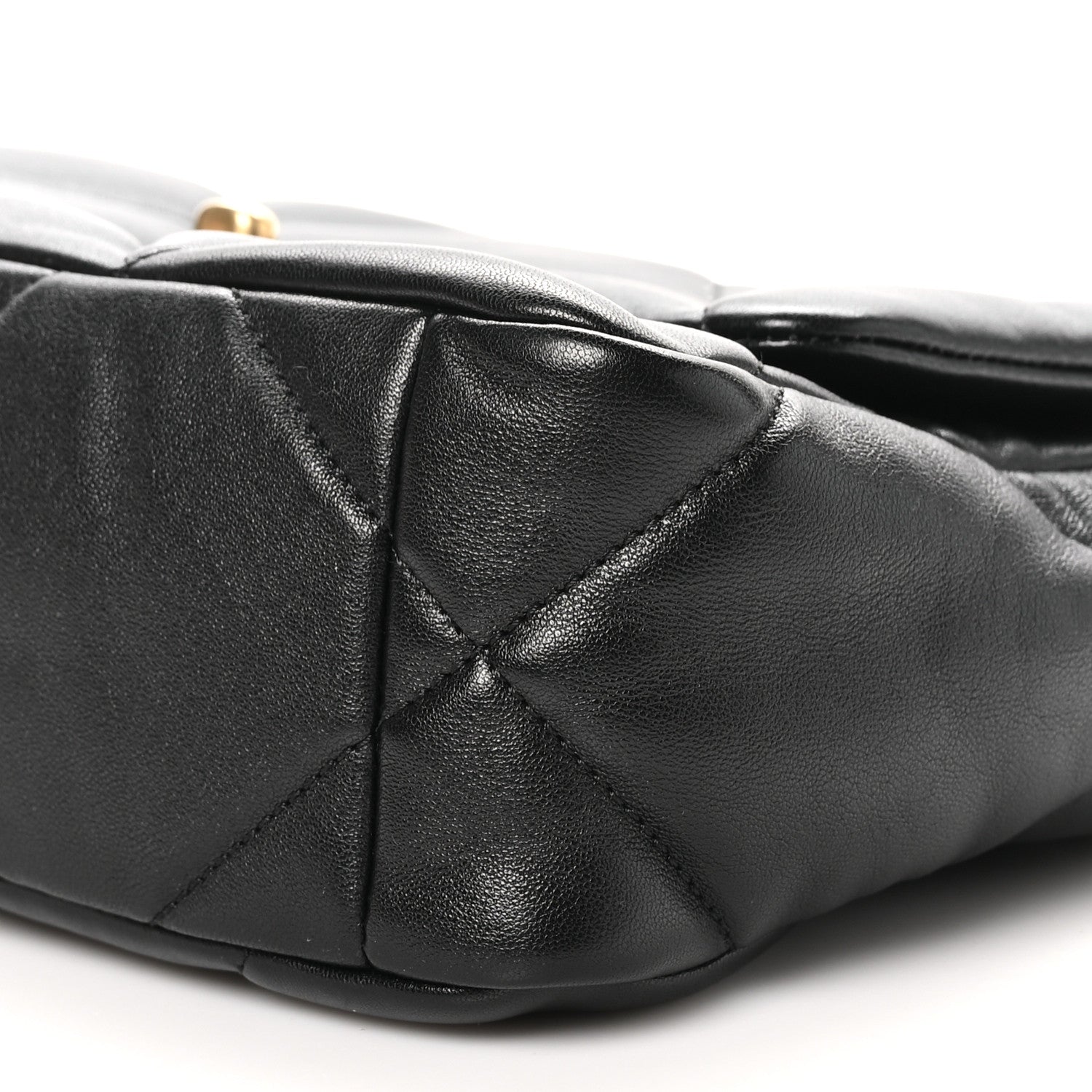 Chanel Goatskin Quilted Medium Chanel 19 Flap Black 9 of 9