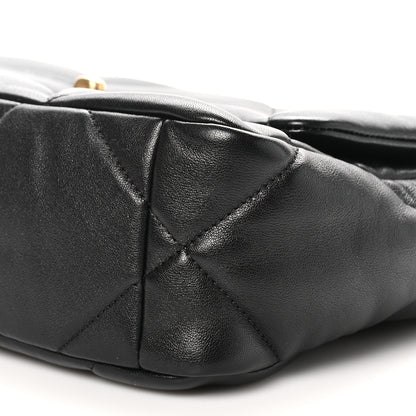 Chanel Goatskin Quilted Medium Chanel 19 Flap Black 9 of 9