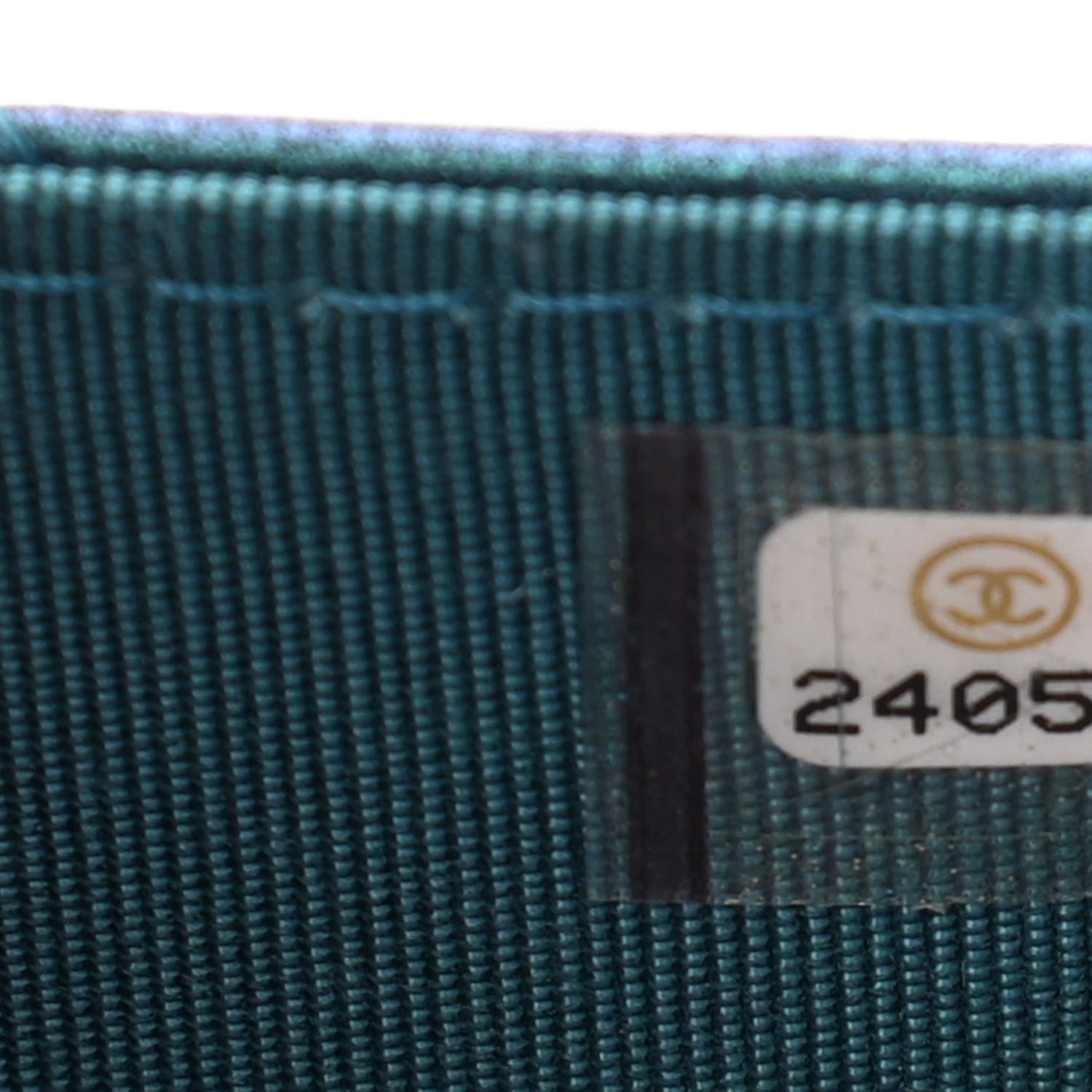Chanel Metallic Lambskin Wallet On Chain WOC Turquoise 8 of 12
