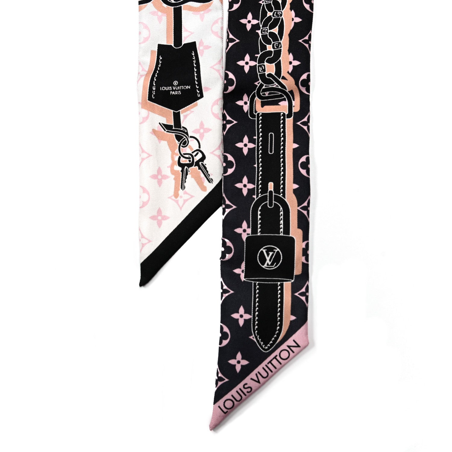 Louis Vuitton Silk Monogram Rising Confidential BB Bandeau Black Rose 2 of 3