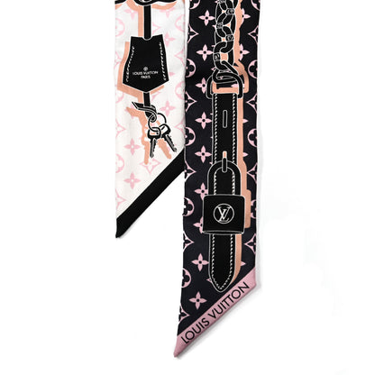 Louis Vuitton Silk Monogram Rising Confidential BB Bandeau Black Rose 2 of 3