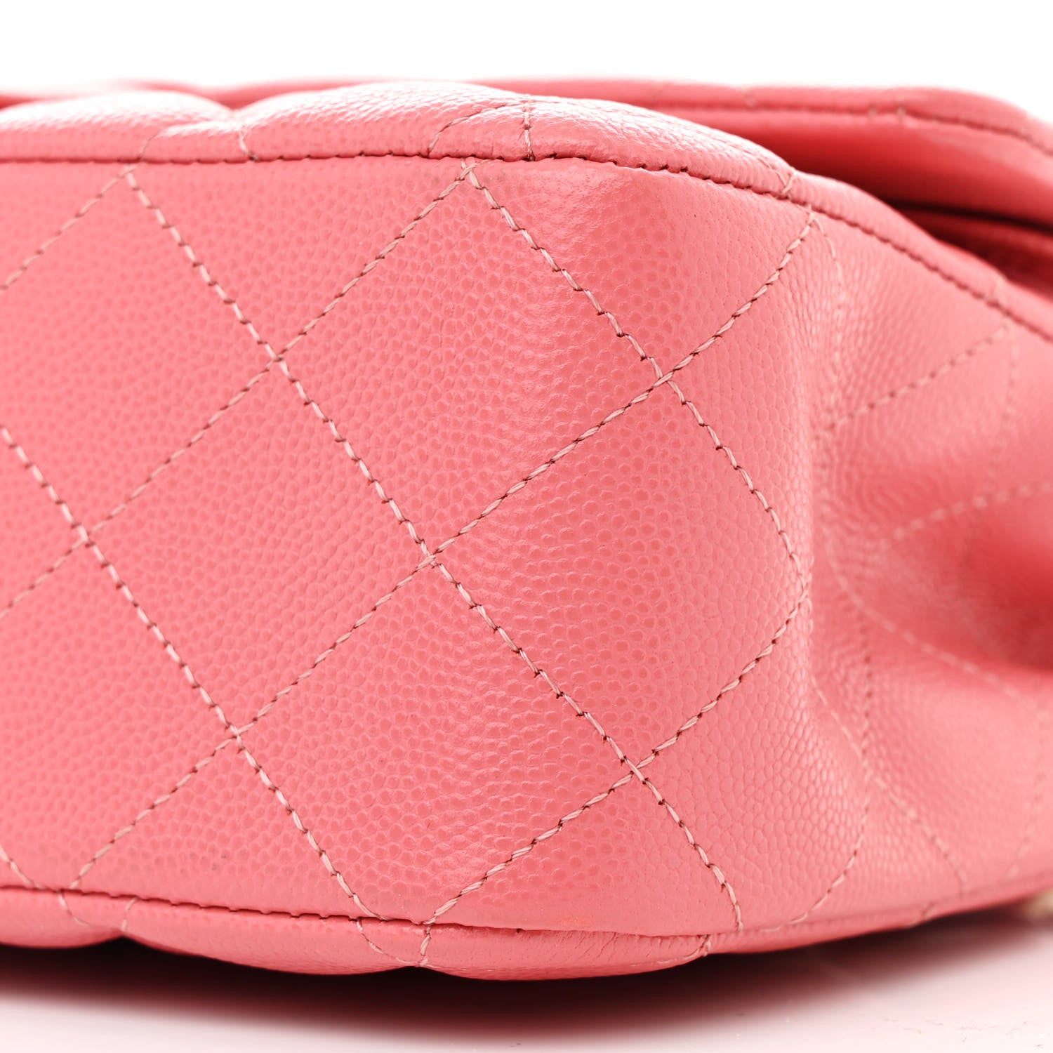 Chanel Caviar Quilted Medium Double Flap Pink 10 of 11