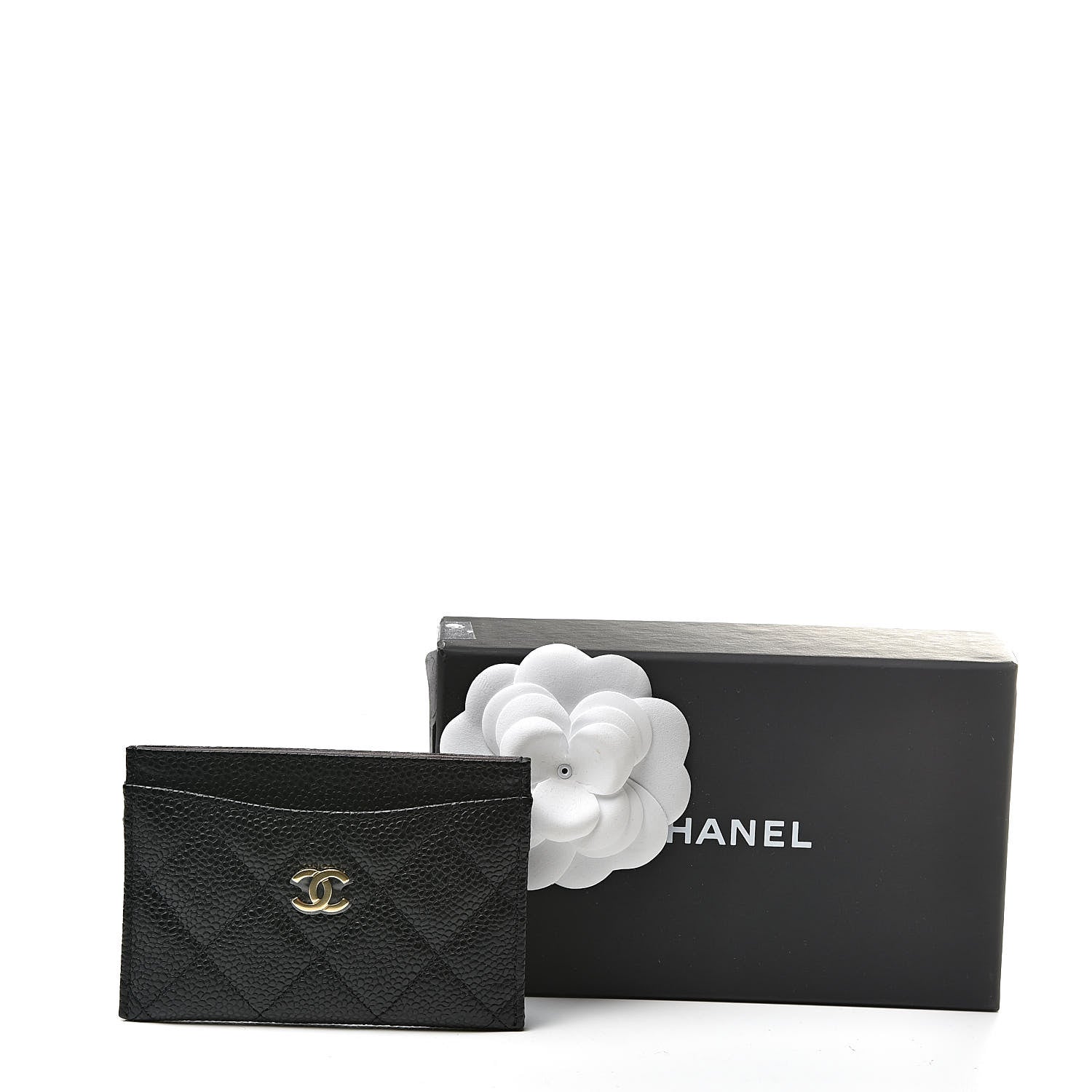 Chanel Caviar Quilted Card Holder Black 9 of 9
