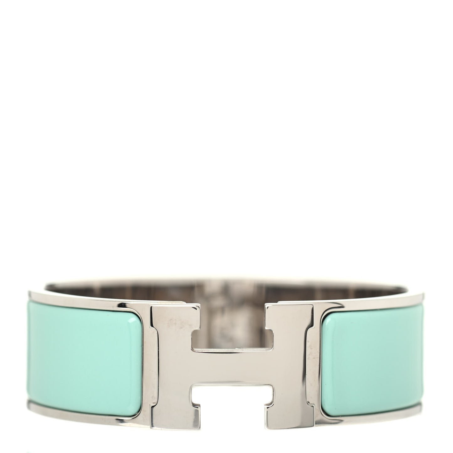 Enamel Wide Clic Clac H Bracelet PM Lagon