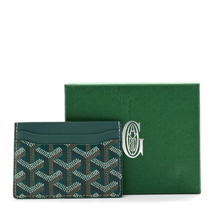 Goyard Goyardine Saint Sulpice Card Holder Green 7 of 7