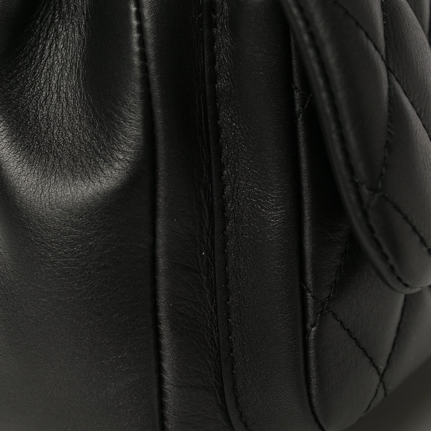 Chanel Calfskin Quilted Top Handle Flap Black 16 of 20