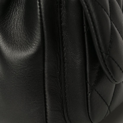 Chanel Calfskin Quilted Top Handle Flap Black 16 of 20