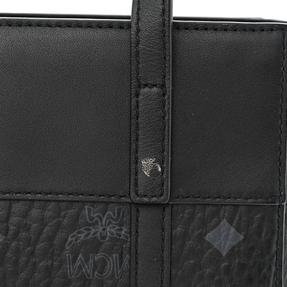 MCM Visetos Nappa Mini Toni Top Zip Shopper Tote Black 10 of 10