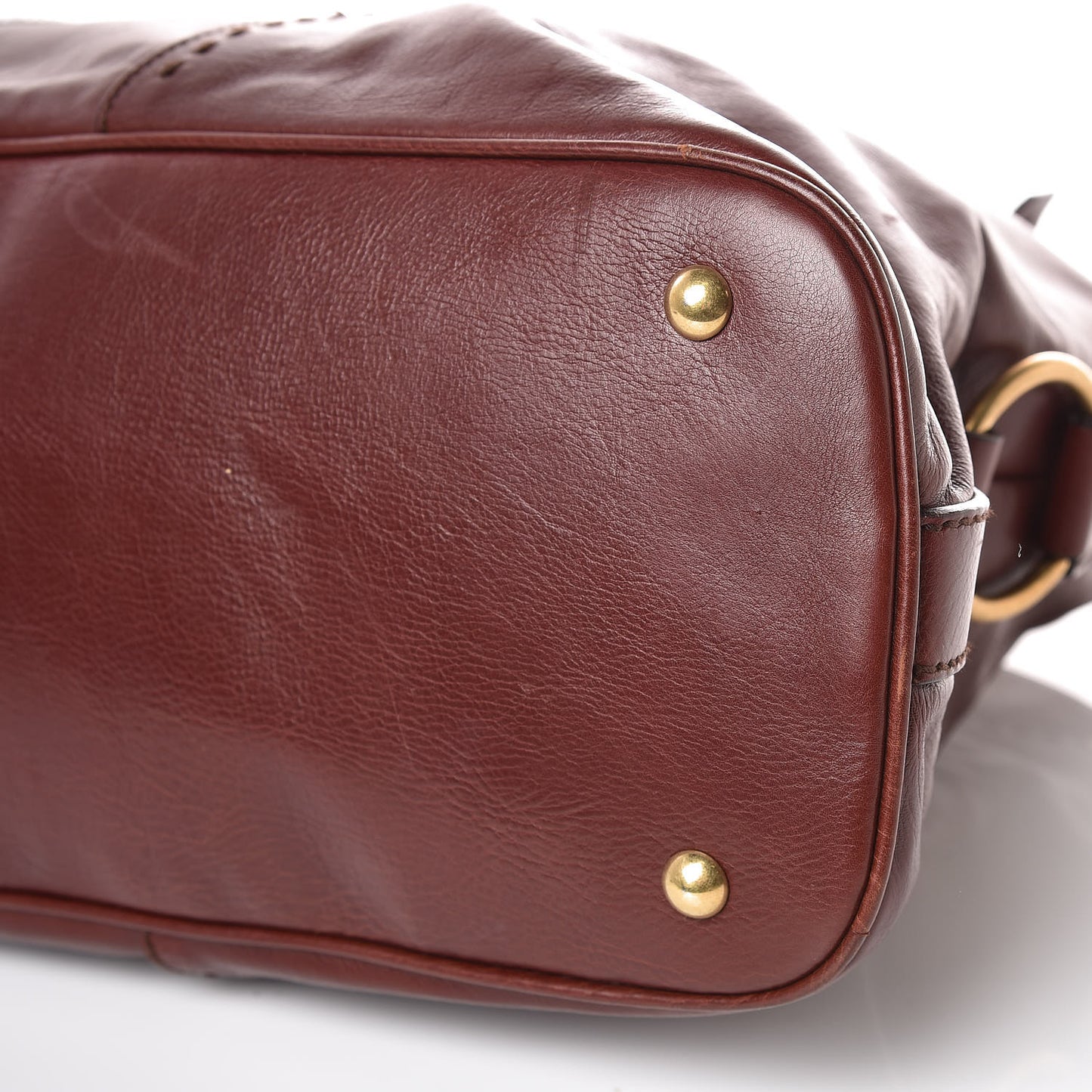 Calfskin Oversized Muse Bordeaux