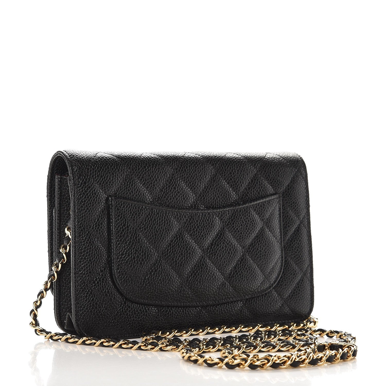 Chanel Caviar Quilted Wallet On Chain WOC Black 3 of 9