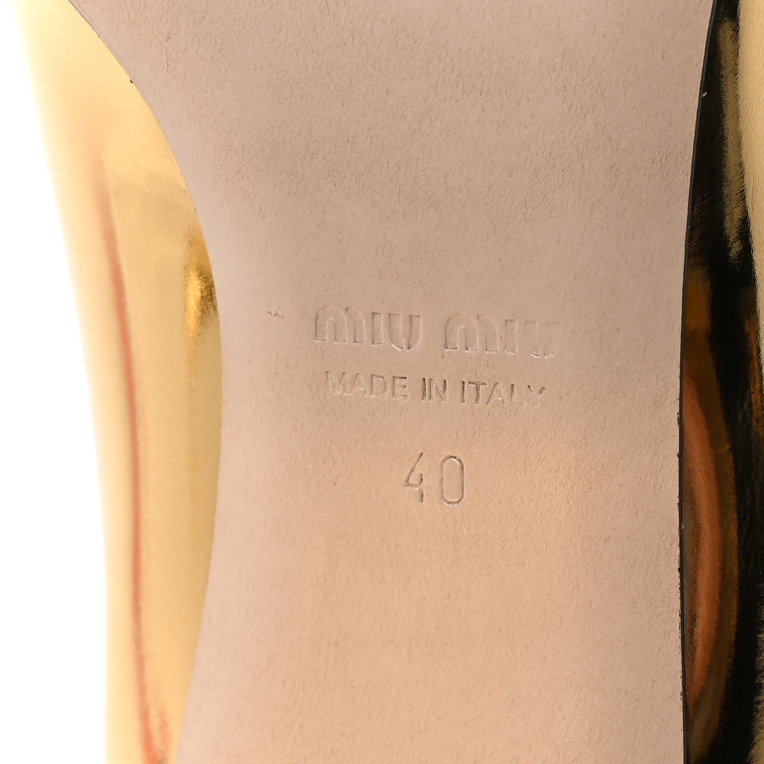 Miu Miu Metallic Patent Colorblock Mary Jane Pumps 40 Platino Black 7 of 9