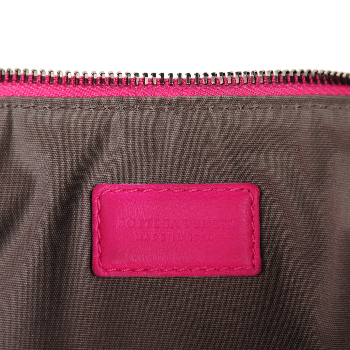 Nappa Intrecciato Cosmetic Pouch Rosa Shock