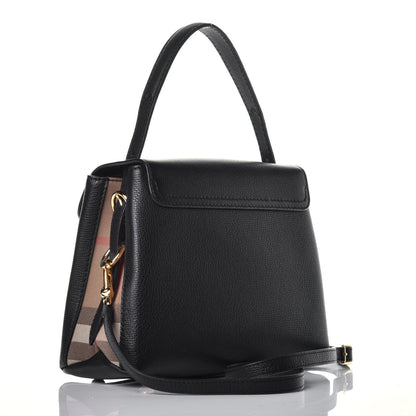 Burberry Derby Calfskin House Check Small Camberley Black 4 of 9