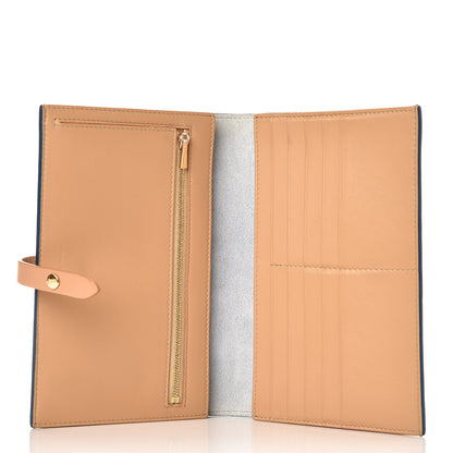 Celine Grained Calfskin Medium Multifunction Strap Wallet Deep Sea 5 of 8