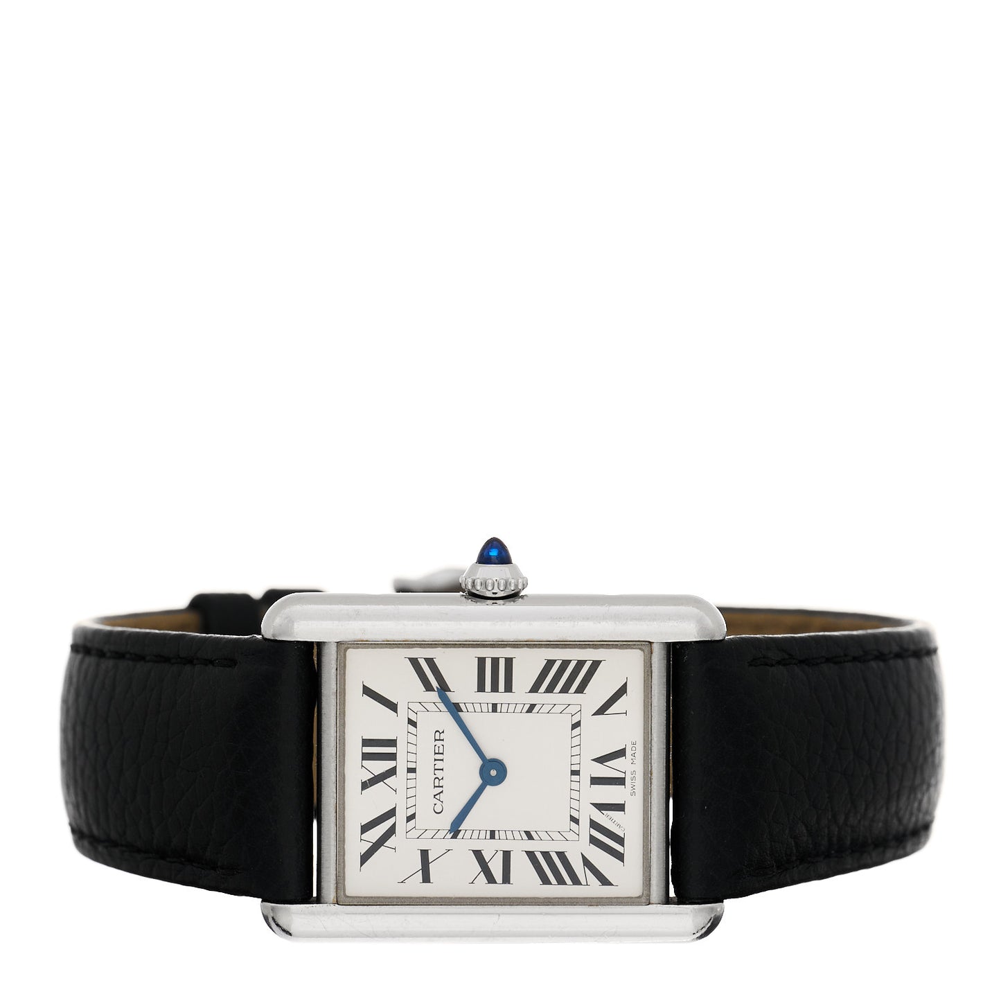 Stainless Steel Calfskin 25mm Must de Cartier Tank Quartz Watch