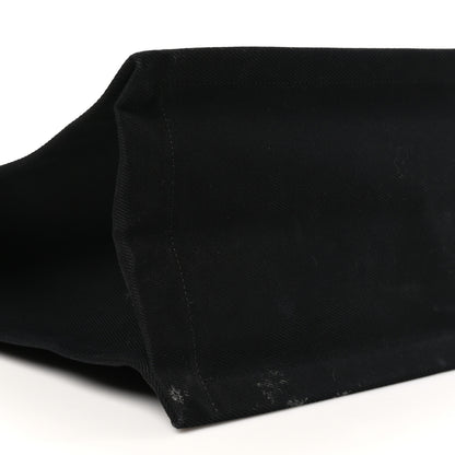 Saint Laurent Linen Calfskin Rive Gauche Tote Black 9 of 10