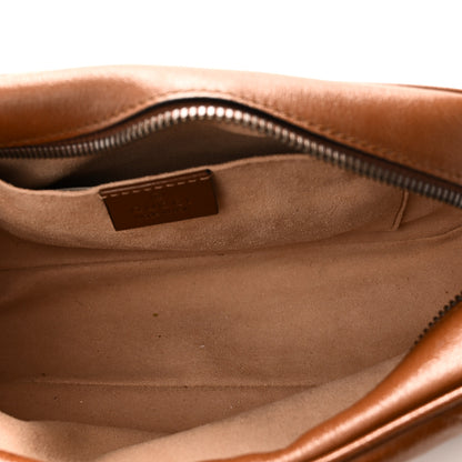 Gucci Glazed Calfskin Matelasse Diagonal Small GG Marmont Chain Shoulder Bag Cuir 5 of 10