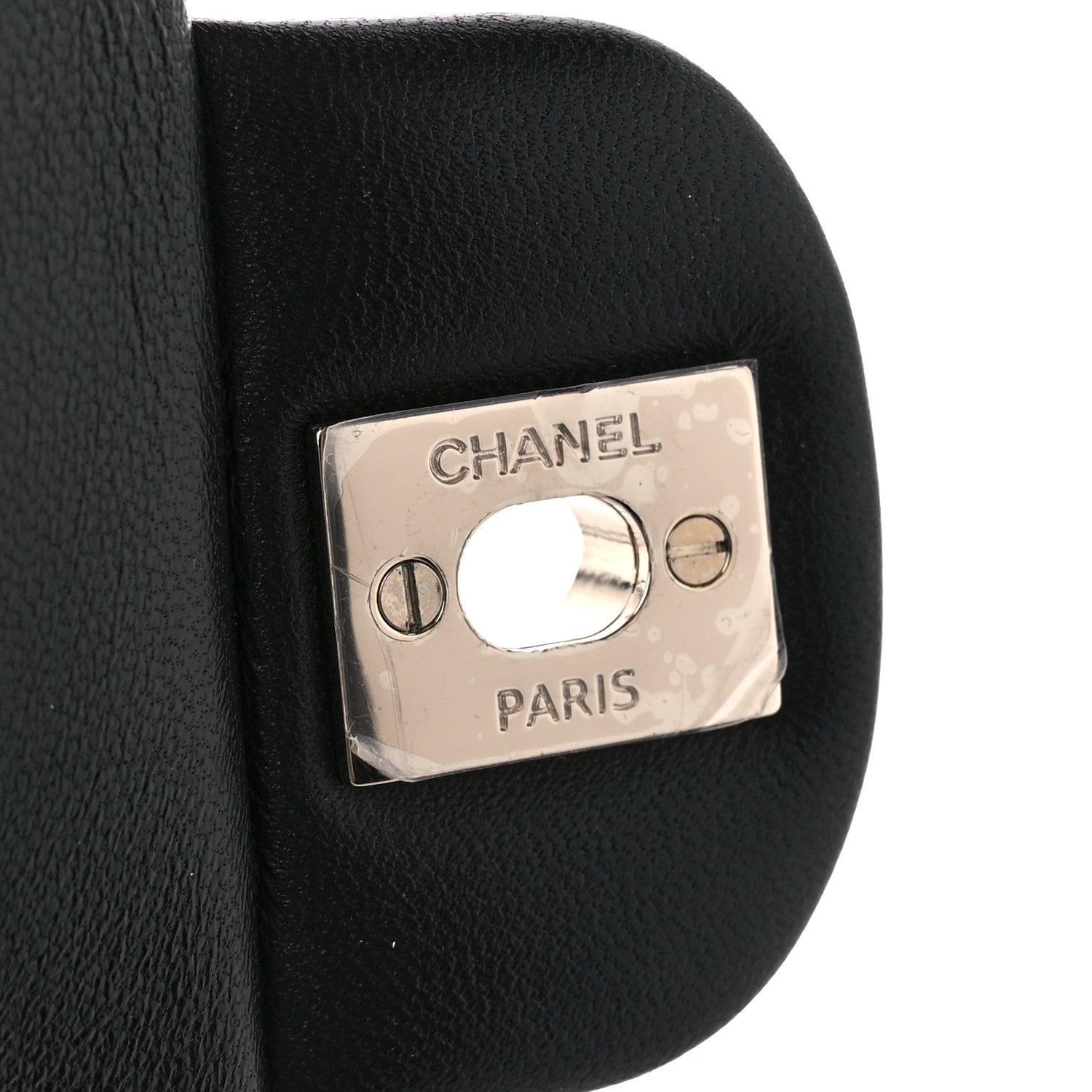 Chanel Lambskin Quilted Mini Top Handle Rectangular Flap Black 7 of 12