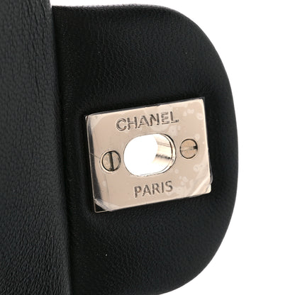 Chanel Lambskin Quilted Mini Top Handle Rectangular Flap Black 7 of 12