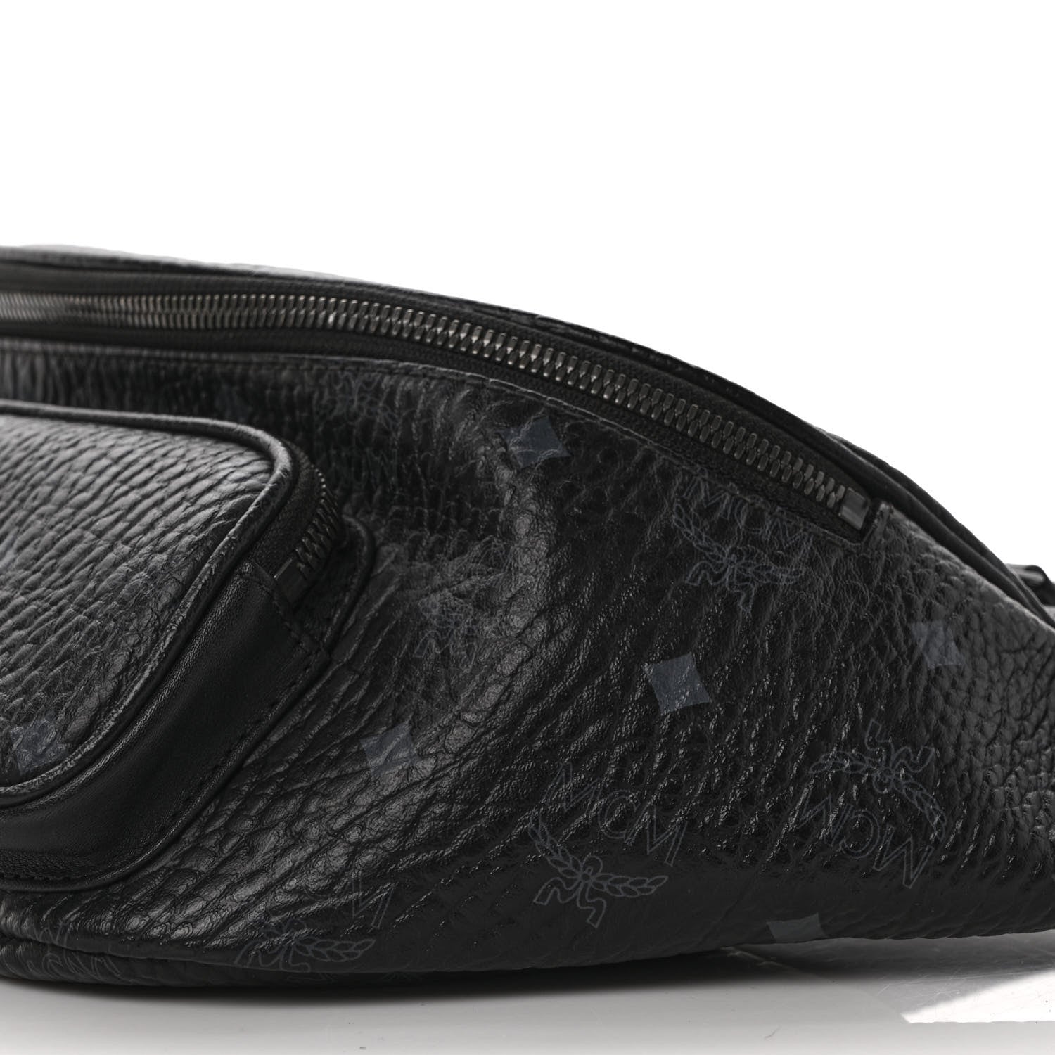 MCM Visetos Medium Belt Bag Black 8 of 8